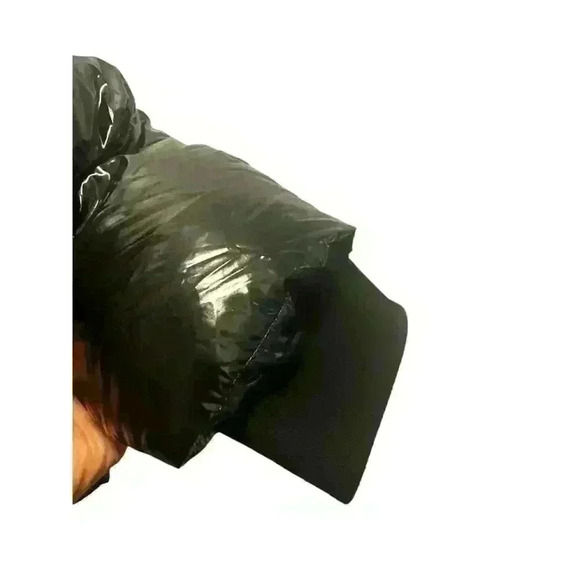 $325 Calvin Klein Black Supershine Down Blend Full Zip Puffer Jacket. Size: XXL - Picture 8 of 9